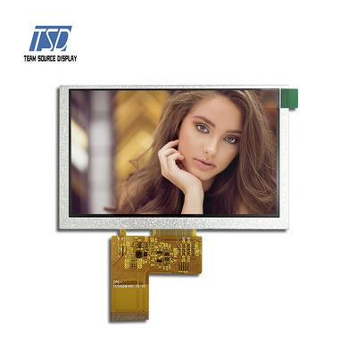 5,0 pantalla de la pulgada 800x480 ST7262 IC 500nits TFT LCD con el interfaz de TTL